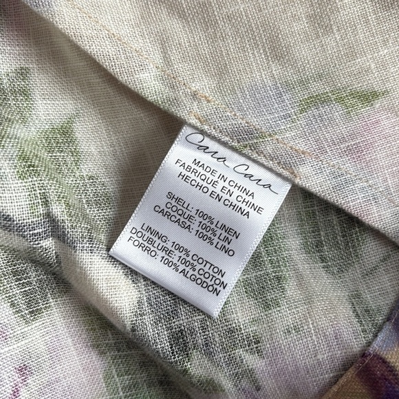 NEW Cara Cara Calypso Belted Midi Dress Wisteria Ginger Root Floral | US 4 UK 8 - Picture 8 of 15